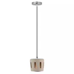 PENDUL TAVAN MAX 60W IP20 ABAJUR CERAMIC 20CM - Img 1