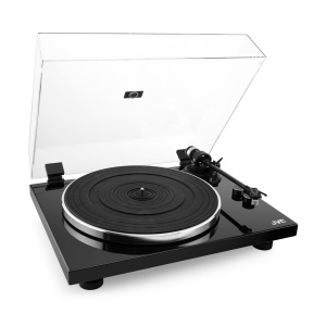 Pick-up Hi-Fi cu ac JVC AL-E534B, Bluetooth, 2 viteze (33 si 45 rpm), platan aluminiu, iesire RCA, negru - Img 5
