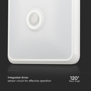 PLAFONIERA LED 12W IP20 SENZOR DE MISCARE 3IN1 - ALB - Img 4