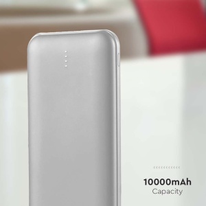 POWER BANK 10000MAH CU CABLU 30CM TIP C - ARGINTIU - Img 7