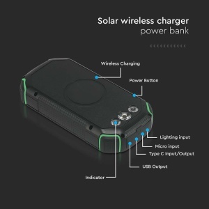 POWER BANK 30000MAH CU INCARCARE SOLARA - Img 8