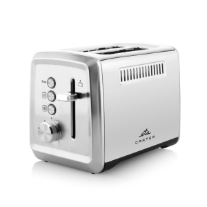 Prajitor de paine ETA Carter 4166 90000, 850 W, 2 felii, 7 niveluri de rumenire, otel inoxidabil - Img 1