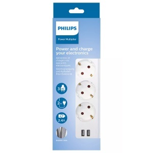 PRELUNGITOR 3 PRIZE 2M 2 X USB PHILIPS - Img 3
