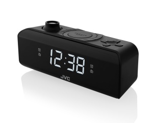 Radio cu ceas si alarma JVC RA-E211B, proiectie ora, tuner digital FM/AM, setare luminozitate, negru - Img 2