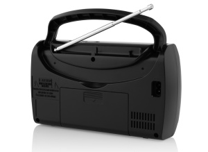 Radio JVC RA-E321B, tuner analogic FM/AM, mufa jack 3.5 mm pentru casti, negru - Img 4