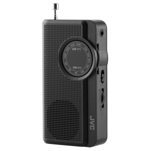 Radio portabil JVC RA-E311B, analog, mufa Jack 3.5 mm pentru casti, negru - Img 1