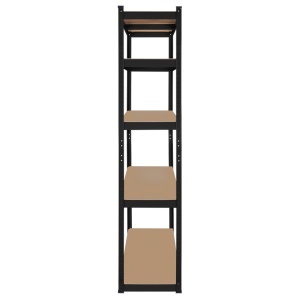 RAFT METALIC 5 POLITE 750KG MDF 180X90X40 NEGRU REBEL - Img 5