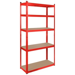 RAFT METALIC 5 POLITE 750KG MDF 180X90X40 ROSU REBEL - Img 1