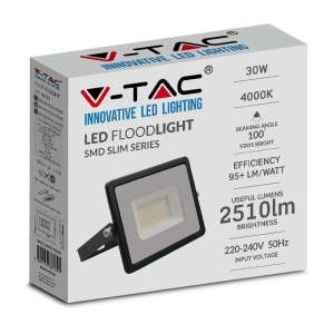 REFLECTOR LED SMD 30W 4000K IP65 - NEGRU - Img 5