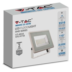 REFLECTOR LED SMD 30W 6500K IP65 - ALB - Img 5
