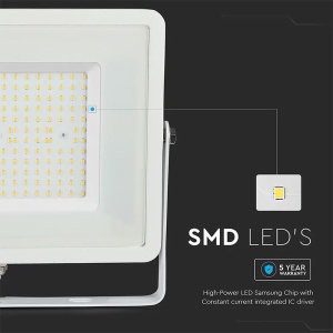 REFLECTOR LED SMD SLIM 100W 115LM/W 4000K IP65 ALB, CIP SAMSUNG - Img 13