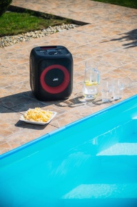 RESIGILAT - Boxa portabila JVC XS-EP314B, 60W, LED, Bluetooth, Karaoke, AUX, intrare USB, TWS, Microfon, Negru - Img 9