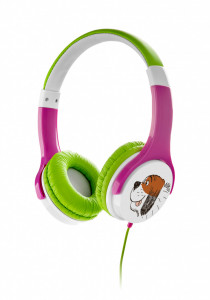 RESIGILAT - Casti audio pentru fete GoGEN MAXISLECHYG, volum limitat 90 dB, 8 autocolante - Img 7