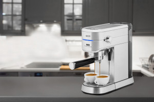 RESIGILAT - Espressor manual ECG ESP 20501, 1450 W,1.25 L, 20 bar, capsule Nespresso, PAD-uri, dispozitiv spumare, otel inoxidabil - Img 22