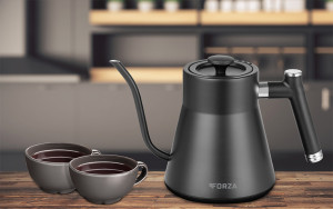 RESIGILAT - Fierbator electric ECG Forza 8000 Pour over Nero, 1200 W, 1 litru, otel inoxidabil, negru mat - Img 15