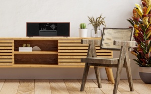 RESIGILAT - Microsistem audio JVC RD-E761, 16 W, Bluetooth, FM, player CD, USB, conversie CD audio in mp3, intrare AUX, lemn - Img 9