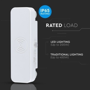 SENZOR MISCARE PENTRU REFLECTOARE LED MAX 200W IP65, ALB - Img 7