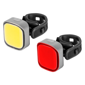 SET ILUMINAT BICICLETA FATA SPATE USB - Img 2