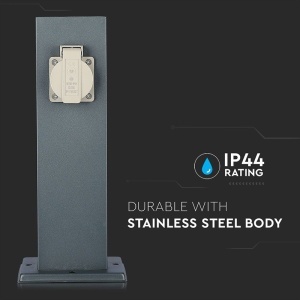 STALP EXTERIOR CU PRIZA 2 CAI IP44 - Img 3