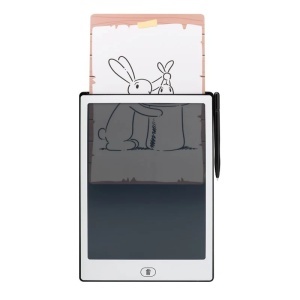 Tableta de desen pentru copii GoGEN BOB si BOBEK, ecran LCD 11" (28 cm), baterie CR2025 inclusa , subtire si usoara,alb - Img 2