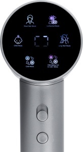 Uscator de par ECG HS 6000AI Sonica Moonstone, 1600W, motor BLDC 110.000 rpm, ionizare, 5 trepte temperatura, gri metalizat - Img 15