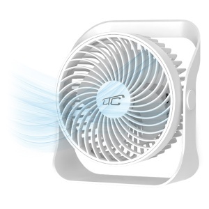 VENTILATOR 5.6" 5W PORTABIL CU ACUMULATOR 2000MAH - ALB - Img 2