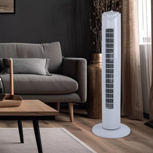 Ventilator turn LENTZ 80043, 45W, 81cm, 3 viteze, oscilatie, alb - Img 3