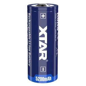ACUMULATOR 26650 LI-ION 5200MAH CU PROTECTIE XTAR
