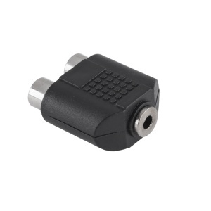 ADAPTOR 3.5 MAMA - 2X RCA MAMA - Img 2