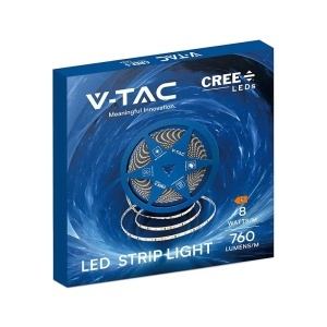 BANDA LED 5MM 8W/M 24V IP20 ROLA 10M 3000K CIP CREE - Img 3