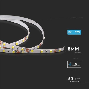 BANDA LED SMD 60LED/M 4000K IP20 5M - Img 10