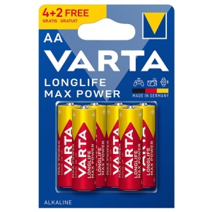 BATERIE ALCALINA MAX POWER LR06 BLISTER 6 BUC VARTA
