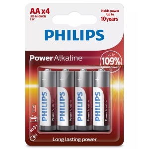 BATERIE POWER ALKALINE LR6 AA BLISTER 4 BUC PHILIPS - Img 2