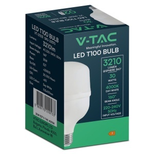 BEC LED T100 E27 30W 6500K ALB RECE - Img 3
