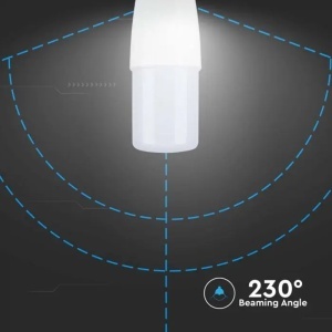 BEC LED T37 E14 7.5W 3000K ALB CALD - Img 5