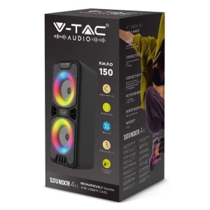 BOXA PORTABILA 2X4" 10W BT/MSD/USB - Img 8