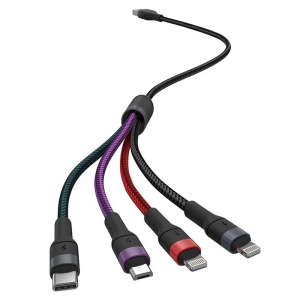 CABLU 4IN1 TIP C - MICROUSB - USB - LIGHTNING 1.2M - Img 2