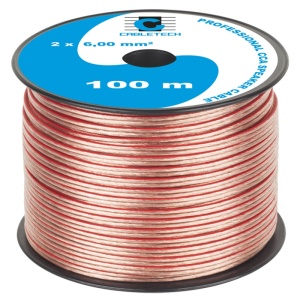 CABLU DIFUZOR CCA 2X6.00MM TRANSPARENT 100M - Img 2