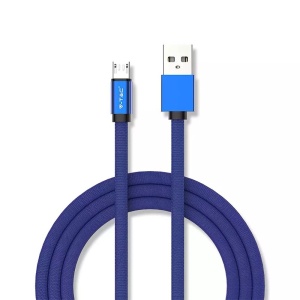 CABLU MICRO USB 1M RUBY EDITON - ALBASTRU - Img 2