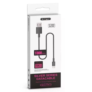 CABLU TIP C 1M SILVER EDITON - NEGRU - Img 4