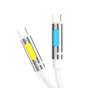 CABLU USB-C - USB - C 1.2M 240W CU RGB SI AROMATHERAPY - ALB - Img 4