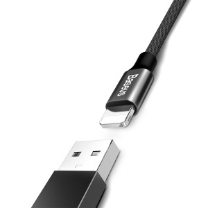 CABLU USB -LIGHTNING 2A 1.2M BASEUS - NEGRU - Img 4