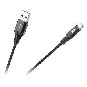 CABLU USB - MICRO USB 100CM NEGRU REBEL - Img 2