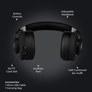 CASCA WIRELESS BLUETOOTH/MSD - NEGRU - Img 7
