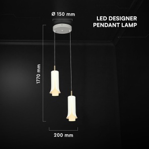 CORP ILUMINAT LED 2X5W 3000K 2000X1770MM - ALB - Img 3