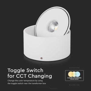 CORP LED SPOT COB 20W 3IN1 - ALB - Img 9