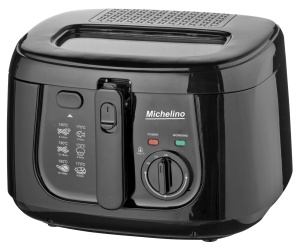 Friteuza cu ulei MICHELINO 74293, 2.5 litri, 1800 W, termostat cu reglare continua 150-190°, negru - Img 7