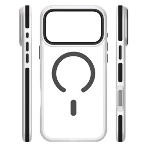HUSA PROTECTIE MAG CASE IPHONE 17 PRO MAX - TRANSPARENT/NEGRU - Img 4