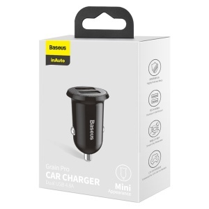 INCARCATOR AUTO 2XUSB 4.8A BASEUS - NEGRU - Img 5