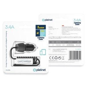 INCARCATOR AUTO CABLU SPIRALAT 3.4A LIGHTNING - Img 3